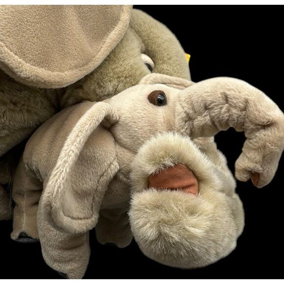 Animal Planet Elephants Wrinkle & Baby Sprinkle Plush 18" Stuffed Animal New Vtg - Picture 8 of 16
